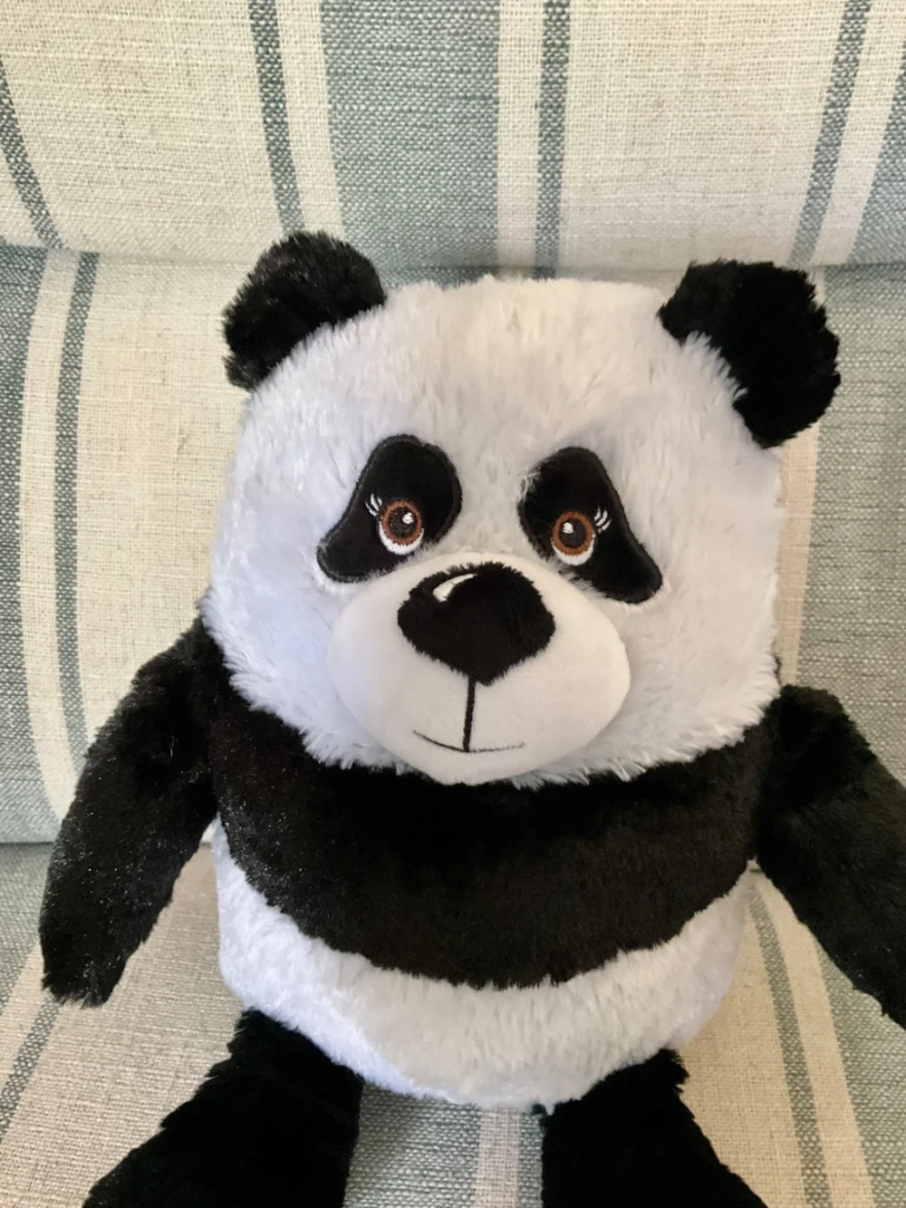 Sweet plush Paisley Panda Bear Cute and Cuddly sitting at 10 inches
